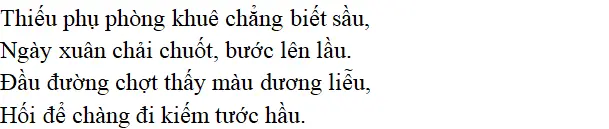 Bài thơ: Nỗi oan của người phòng khuê - Nội dung Nỗi oan của người phòng khuê Noi Oan Cua Nguoi Phong Khue 3