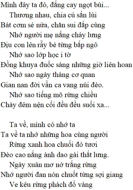 Bài thơ: Việt Bắc: nội dung, dàn ý phân tích, bố cục, tác giả | Ngữ văn lớp 12 Viet Bac 2
