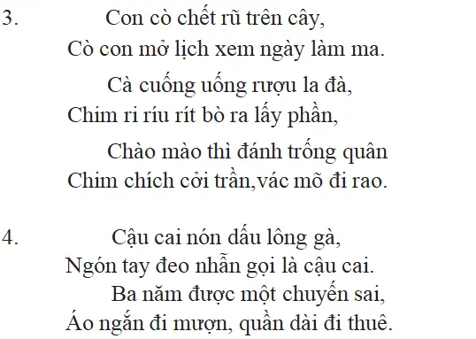 Những câu hát châm biếm: nội dung, dàn ý phân tích, giá trị | Ngữ văn lớp 7 Nhung Cau Hat Cham Biem 1