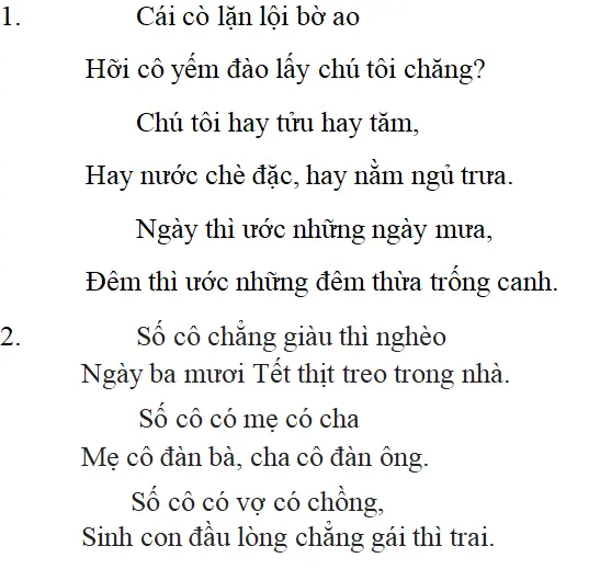 Những câu hát châm biếm: nội dung, dàn ý phân tích, giá trị | Ngữ văn lớp 7 Nhung Cau Hat Cham Biem
