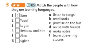 Giải sách bài tập Tiếng Anh 6 trang 32 Unit 4: Learning world Vocabulary and Listening Unit 4 Vocabulary And Listening Trang 32 64504