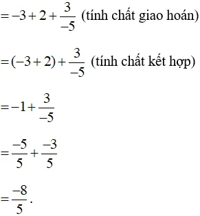 Tính theo hai cách có một cách dùng tính chất phép cộng phân số Bai 2 Trang 21 Sbt Toan Lop 6 Tap 2 Chan Troi 68072
