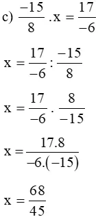 Tìm x, biết x : 2/-11 = 33/-4 Bai 3 Trang 25 Sbt Toan Lop 6 Tap 2 Chan Troi 68151