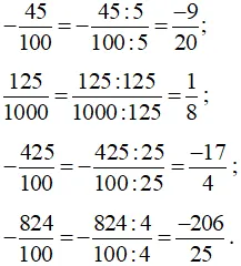 Viết các số thập phân sau dưới dạng số thập phân tối giản -0,45 Bai 5 Trang 48 Sbt Toan Lop 6 Tap 2 Chan Troi 68538