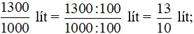 Dùng phân số với mẫu số dương nhỏ nhất để viết các đại lượng dung tích sau theo lít Bai 7 Trang 12 Sbt Toan Lop 6 Tap 2 Chan Troi 67944