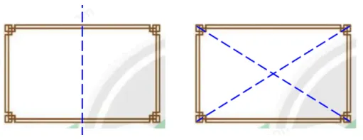 Hãy chỉ ra các trục đối xứng và tâm đối xứng nếu có Bai 7 Trang 77 Sbt Toan Lop 6 Tap 2 Chan Troi 68885
