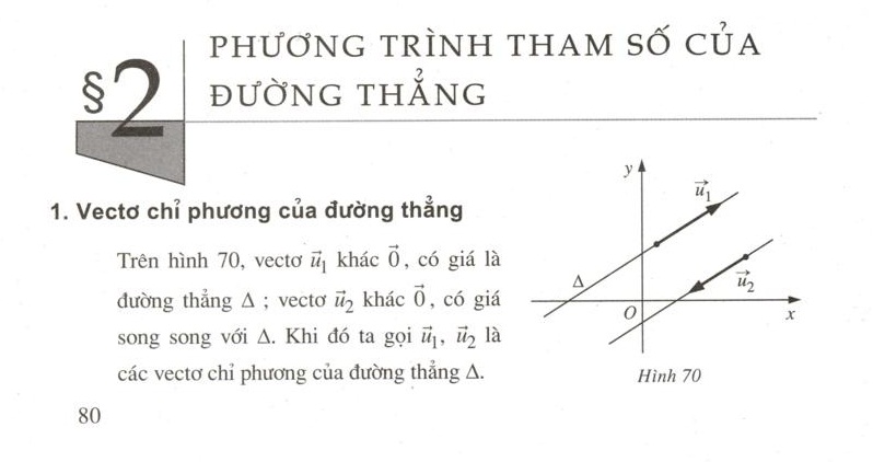 Phương trình tham số của đường thẳng