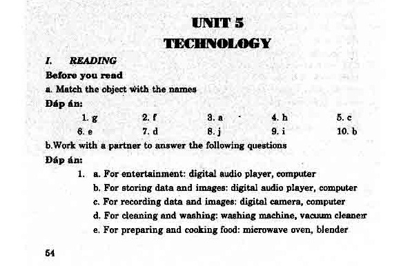 Unit 5 Technology