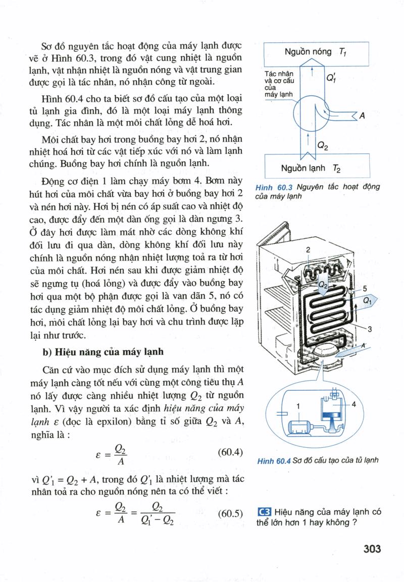 Nguyên tắc hoạt động của động cơ nhiệt và máy lạnh. Nguyên lí II Nhiệt động lực học