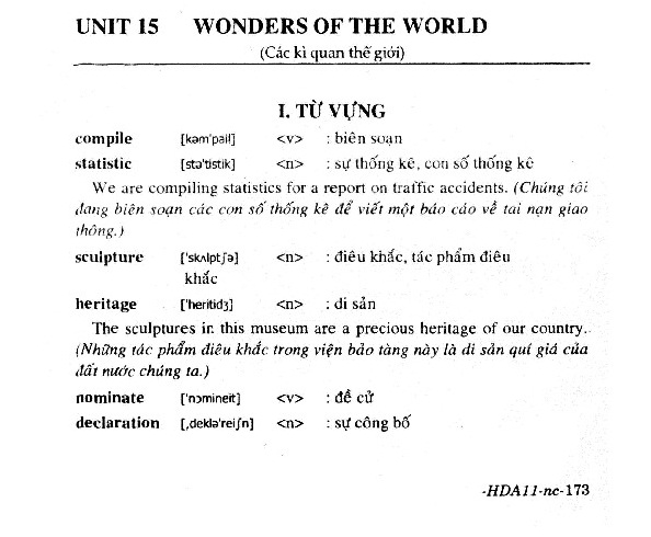 Unit 15 Wonders of the World