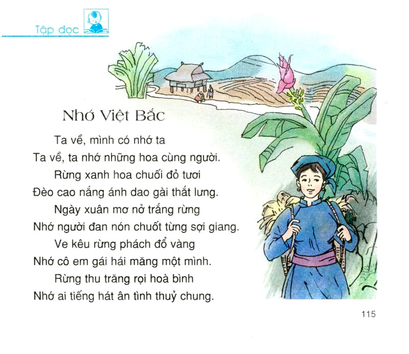 Tập đọc: Nhớ Việt Bắc