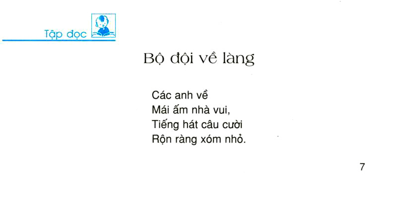 Tập đọc: Bộ đội về làng