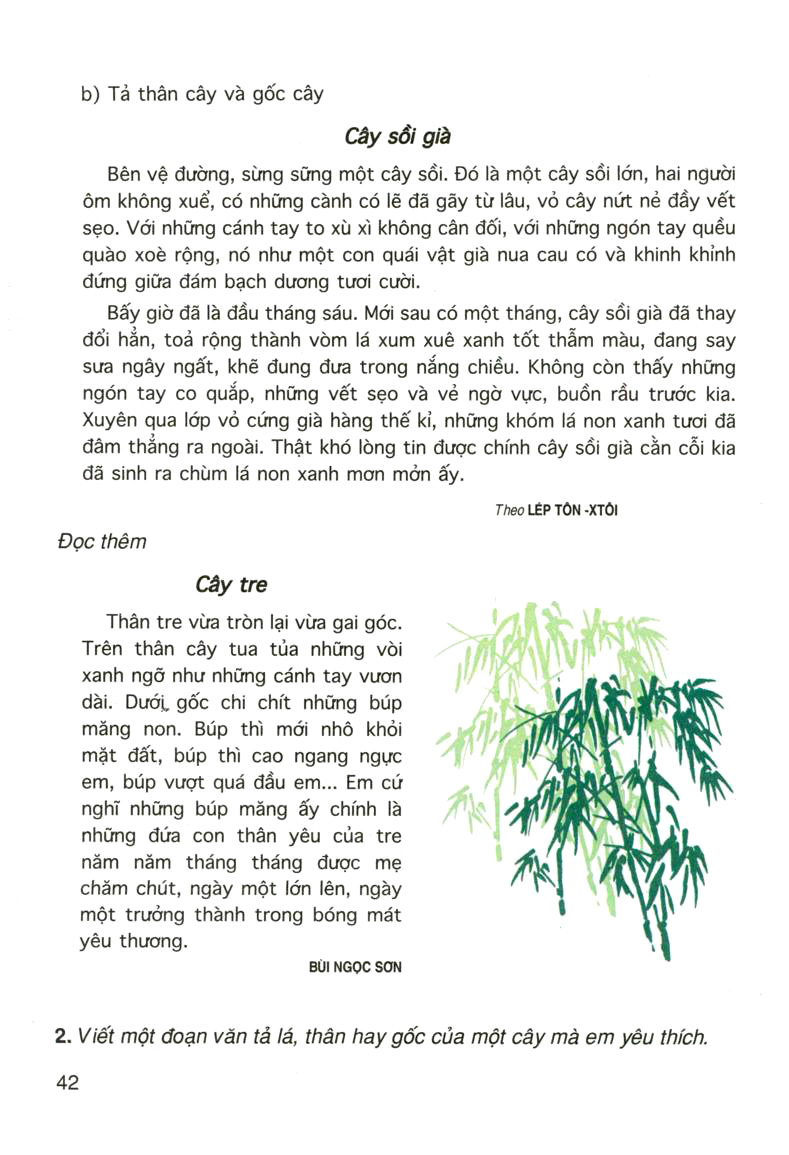 Tập làm văn: Luyện tập miêu tả các bộ phận của cây cối