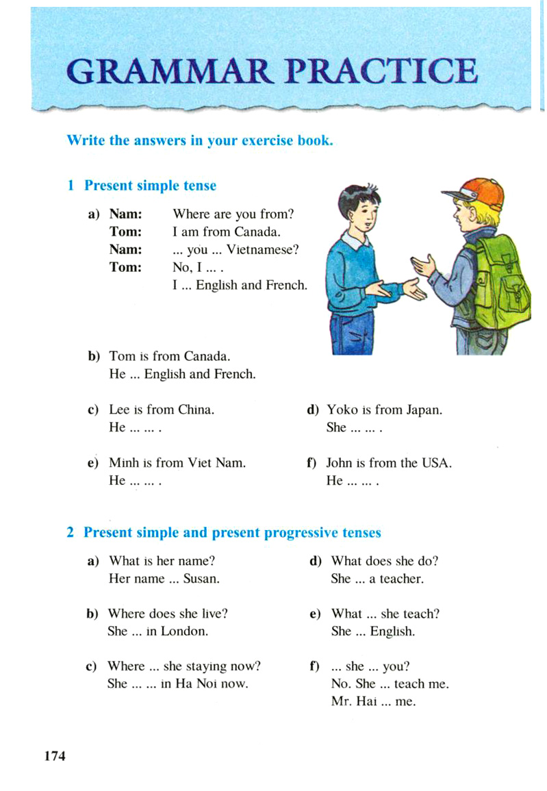 Grammar practice VI