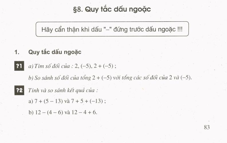 Quy tắc dấu ngoặc