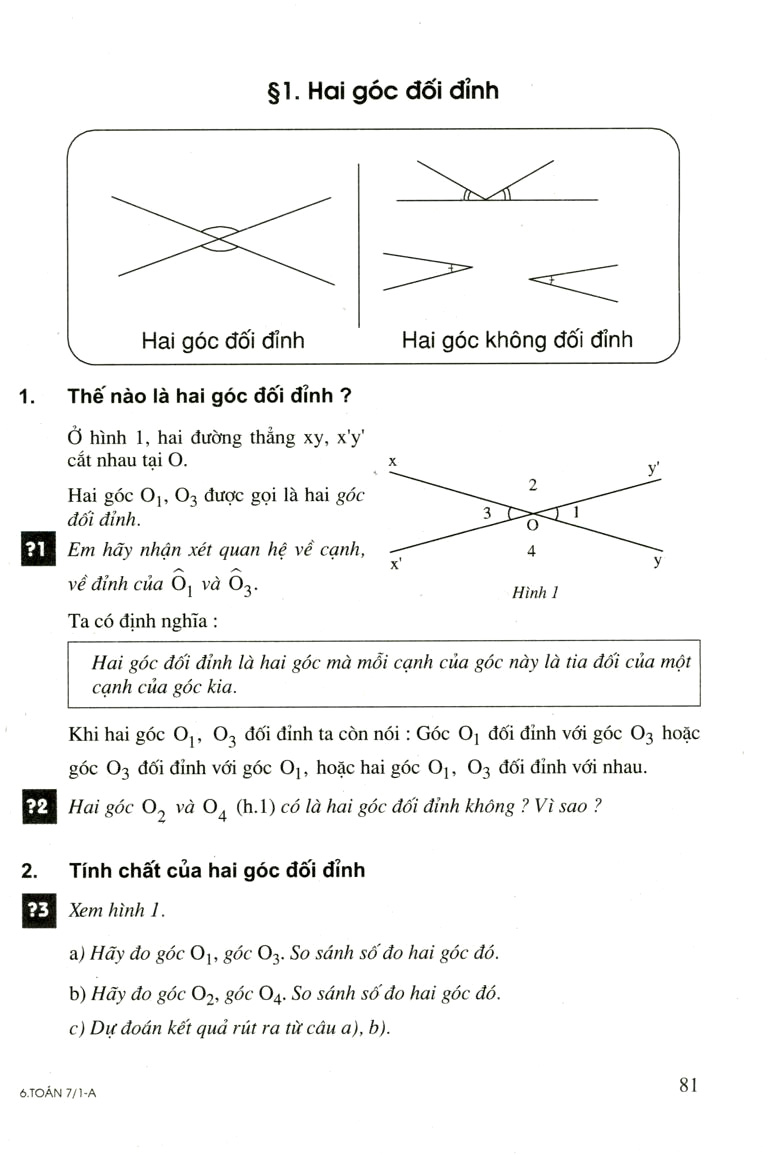 Hai góc đối đỉnh