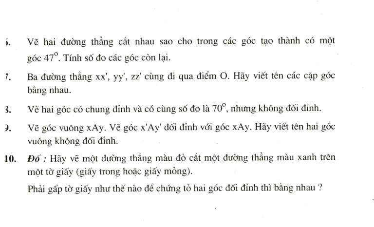 Hai góc đối đỉnh