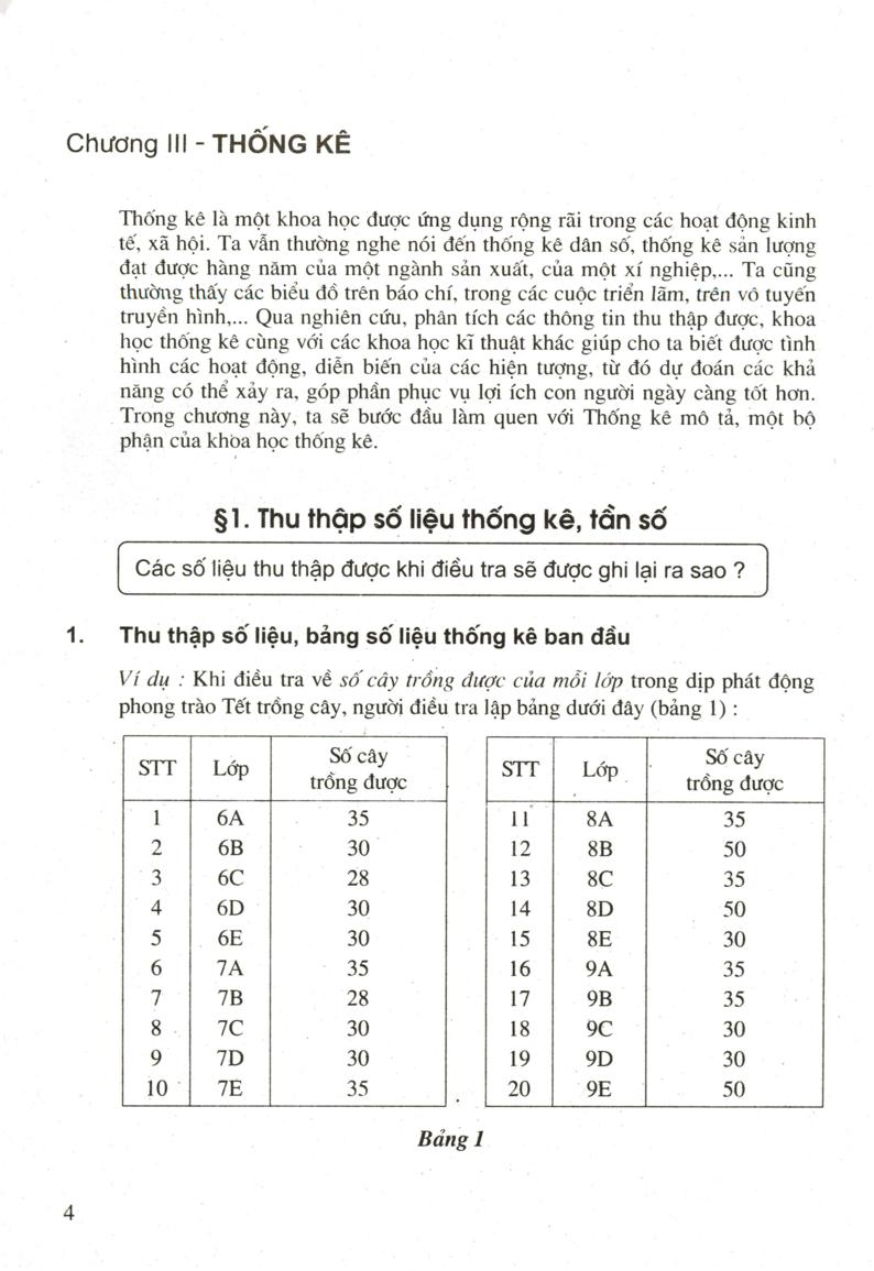 Thu thập số liệu thống kê, tần số