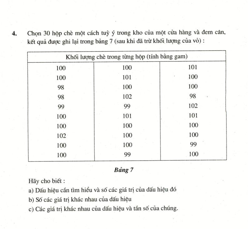 Thu thập số liệu thống kê, tần số