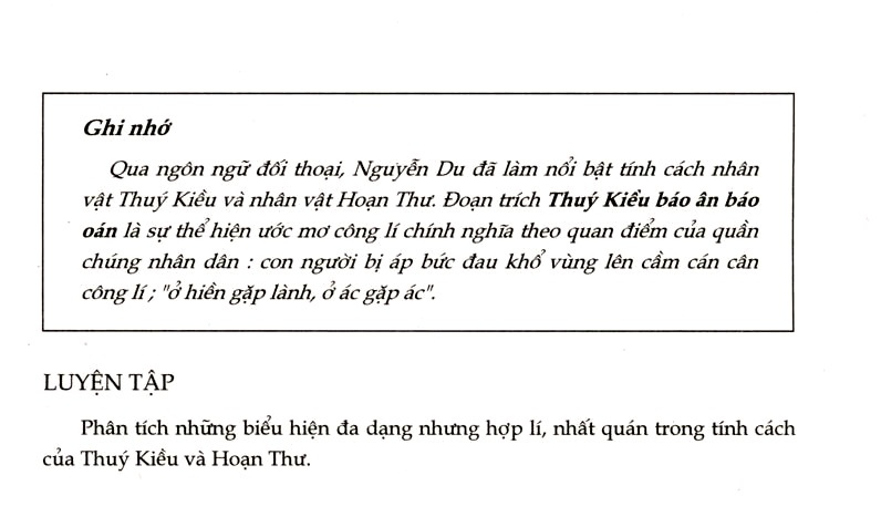 Thuý Kiều báo ân báo oán (trích Truyện Kiều)