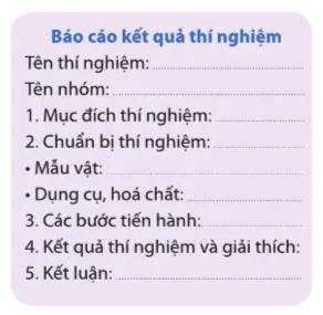 So sánh kết quả màu dung dịch trong các ống nghiệm Bao Cao Thuc Hanh 2 Trang 66 Sinh Hoc 10 145068