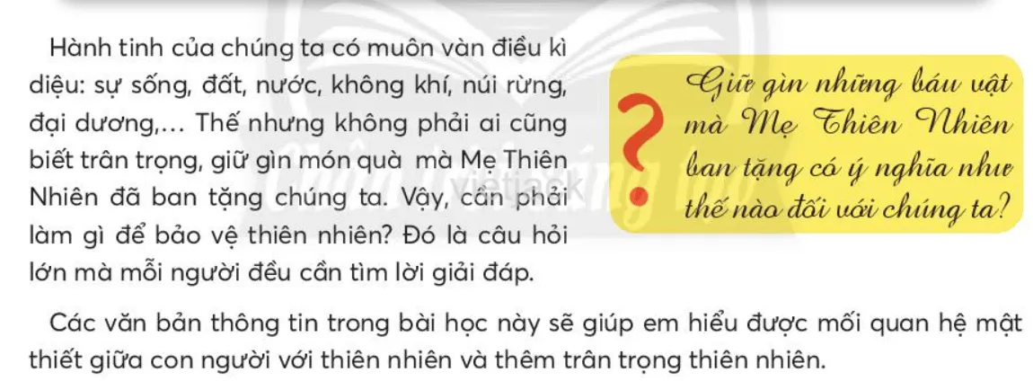 Bài 10: Mẹ thiên nhiên Bai 10 Me Thien Nhien