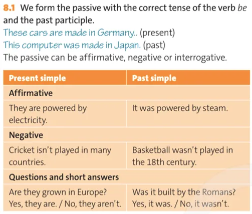 Unit 8 lớp 10 Grammar Reference | Tiếng Anh 10 Friends Global Chân trời sáng tạo Unit 8 Grammar Reference Trang 123 1