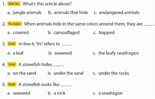 Tiếng Anh lớp 6 Unit 3 Comprehension trang 36 | Explore English 6 Cánh diều A Sua Unit 3 Comprehension