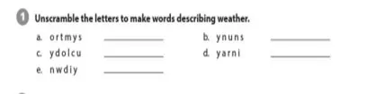 Unit 10: What's the weather like? Unit 10 Whats The Weather Like 57309