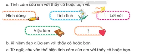 Viết sáng tạo trang 81 Tiếng Việt lớp 3 Tập 1 | Chân trời sáng tạo A Sua Viet Sang Tao Trang 81 129104