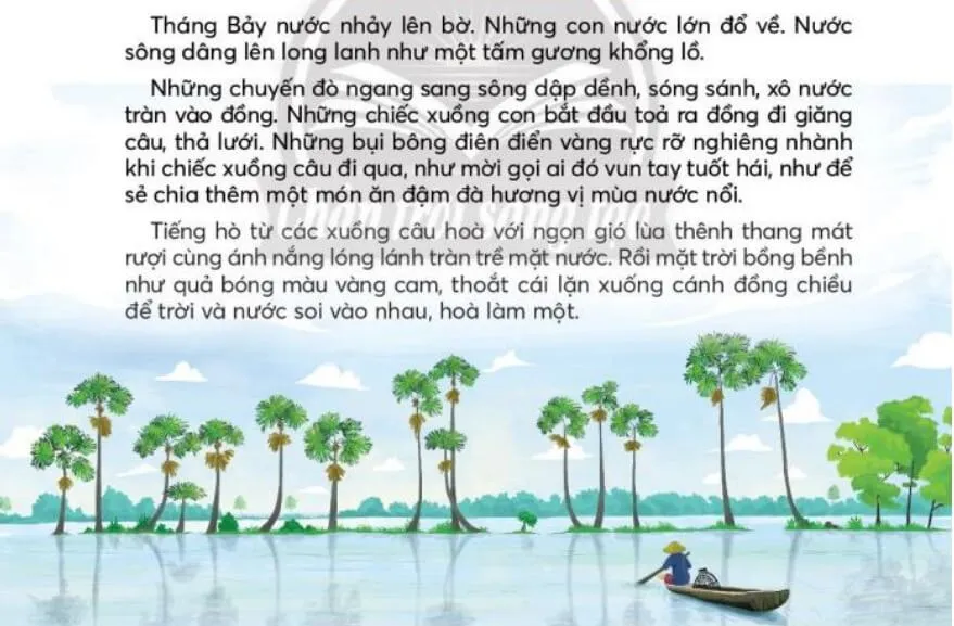 Mênh mông mùa nước nổi trang 102, 103 Tiếng Việt lớp 3 Tập 2 | Chân trời sáng tạo Menh Mong Mua Nuoc Noi Trang 102 103 131114