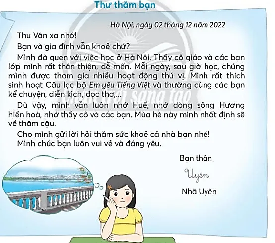 Thư thăm bạn trang 107, 108 Tiếng Việt lớp 3 Tập 1 | Chân trời sáng tạo Thu Tham Ban Trang 107 108 129412