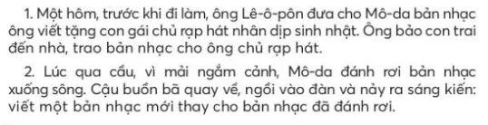 Từ bản nhạc bị đánh rơi trang 24, 25, 26 Tiếng Việt lớp 3 Tập 2 | Chân trời sáng tạo Tu Ban Nhac Bi Danh Roi Trang 24 25 26 130286