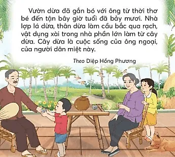 Vườn dừa của ngoại trang 122, 123 Tiếng Việt lớp 3 Tập 1 | Chân trời sáng tạo Vuon Dua Trang 122 123 129880