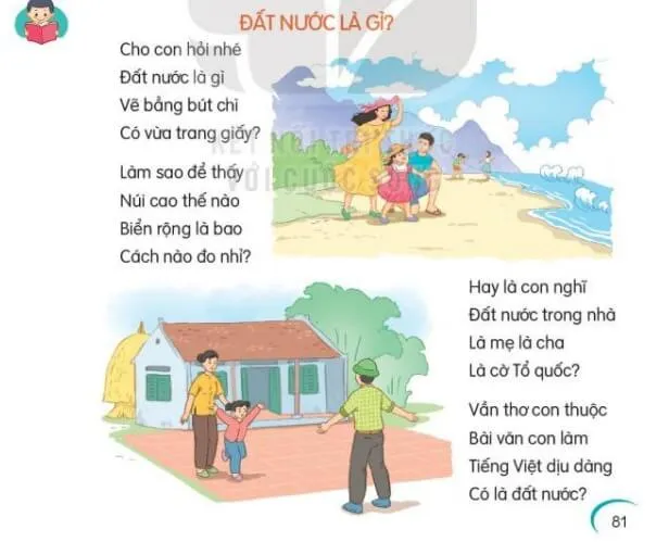 Đọc: Đất nước là gì? trang 81, 82 Tiếng Việt lớp 3 Tập 2 | Kết nối tri thức Doc Dat Nuoc La Gi 133197 