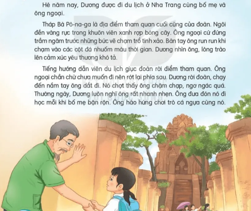 Đọc: Để cháu nắm tay ông lớp 3 | Tiếng Việt lớp 3 Kết nối tri thức  Doc De Chau Nam Tay Ong 131773