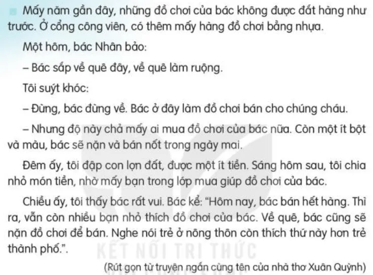 Đọc: Người làm đồ chơi lớp 3 | Tiếng Việt lớp 3 Kết nối tri thức Doc Nguoi Lam Do Choi 132026 