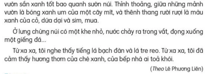 Đọc: Núi quê tôi trang 84, 85 Tiếng Việt lớp 3 Tập 2 | Kết nối tri thức Doc Nui Que Toi 133205 