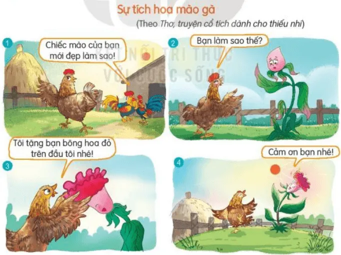 Nói và nghe: Kể chuyện Sự tích hoa mào gà trang 33, 34 Tiếng Việt lớp 3 Tập 2 | Kết nối tri thức Noi Va Nghe Ke Chuyen Su Tich Hoa Mao Ga 132460 