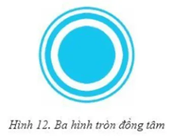 Em hãy thiết kế ba hình tròn đồng tâm như Hình 12 Bai 1 Trang 159 Tin Hoc 10 145158