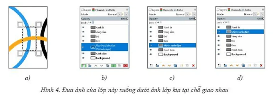 Em hãy tạo tệp ảnh mới và thiết kế logo Olympic Việt Nam như Hình 1 Bai 1 Trang 168 Tin Hoc 10 145195