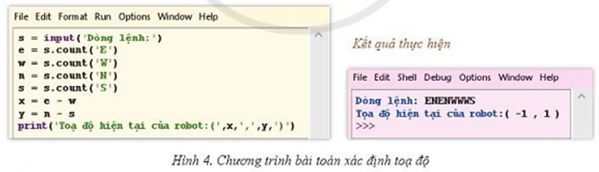 Tìm hiểu bài toán: Robot thám hiểm sao Hoả đang ở điểm có toạ độ (0;0) Bai 3 Trang 100 Tin Hoc 10 145105