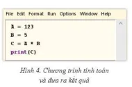 1) Ở cửa sổ Code, em hãy soạn thảo chương trình như trong Hình 4, chạy và cho biết kết quả Luyen Tap 2 Trang 59 Tin Hoc 10