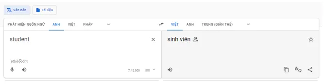 Sử dụng Google Translate để dịch từ một ngoại ngữ sang tiếng Việt Luyen Tap 2 Trang 54 Tin Hoc 10