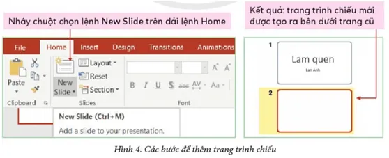 Tin học lớp 3 Bài 1: Em làm quen với phần mềm trình chiếu trang 49, 50, 51 | Cánh diều Bai 1 Em Lam Quen Voi Phan Mem Trinh Chieu 6