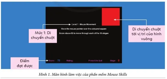 Tin học lớp 3 Bài 1: Làm quen với phần mềm Mouse Skills trang 56, 57 | Cánh diều Bai 1 Lam Quen Voi Phan Mem Mouse Skills