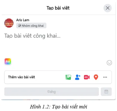 Em hãy chia sẻ lên trang cá nhân Facebook cho các bạn một tệp văn bản Van Dung 1 Trang 26 Tin Hoc 7 Chan Troi 1