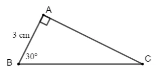 Cho tam giác ABC vuông tại A có góc B = 30 độ, AB = 3 cm. Tính vectơ BA.vectơ BC; vectơ CA. vectơ CB Luyen Tap 1 Trang 93 Toan 10 Tap 1