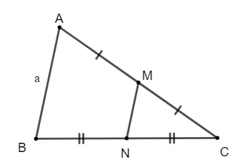 Cho tam giác ABC có M là trung điểm của AC, N là trung điểm của BC và AB = a Luyen Tap 4 Trang 86 Toan 10 Tap 1