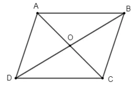 Cho hình bình hành ABCD có O là giao điểm của hai đường chéo. Chứng minh rằng: vectơ OA - vectơ OB = vectơ OD - vectơ OC Bai 4 Trang 93 Toan Lop 10 Tap 1